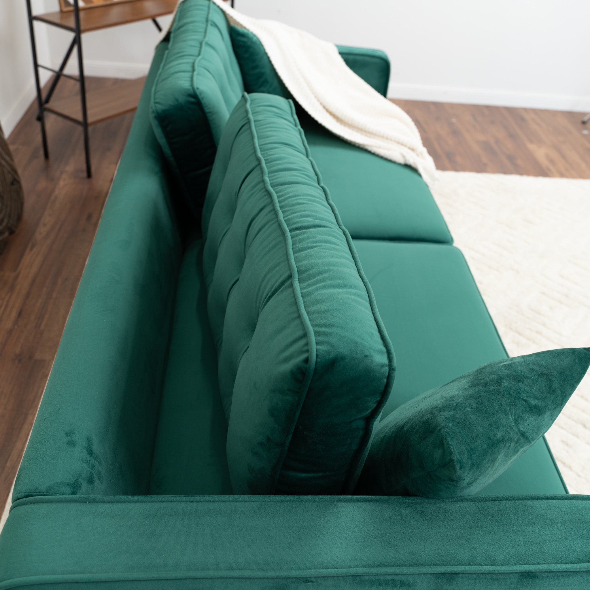 Oregon Green Velvet Sofa - MidinMod