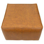 Kalila Antique Tan Leather Ottoman  | MidinMod | Houston TX | Best Furniture stores in Houston