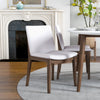 Dining Set, Rixos White Table with 4 Virginia Beige Chairs