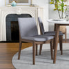 Dining Set, Rixos White Table with 4 Virginia Light Grey Chairs