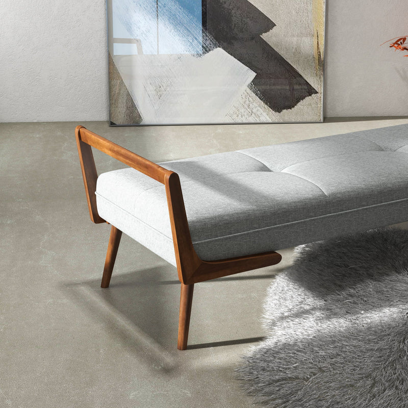 Dresden Modern Grey Bench  | MidinMod | Houston TX | Best Furniture stores in Houston