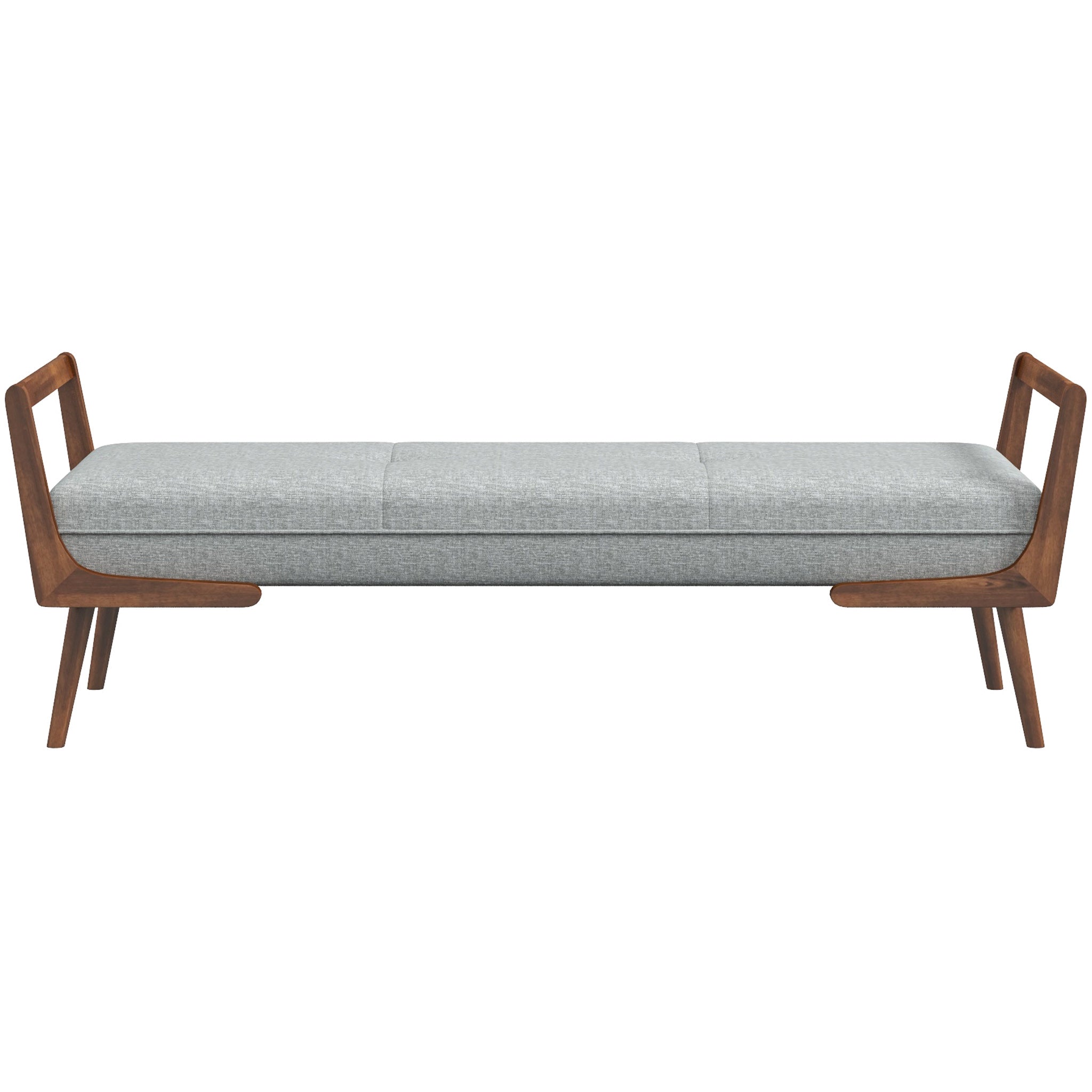 Dresden Bench Grey Fabric - MidinMod