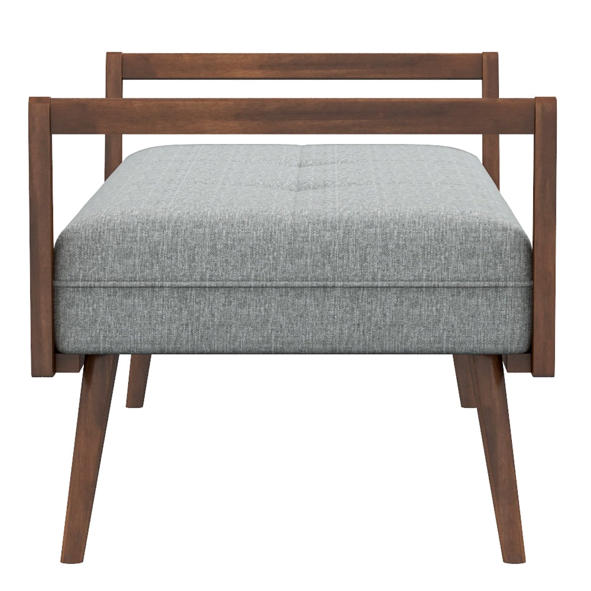 Dresden Bench Grey Fabric - MidinMod