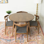 Fiona Dining set with 4 Juliet Dining Chairs (Fabric) - MidinMod Houston Tx Mid Century Furniture Store - Dining Tables 3