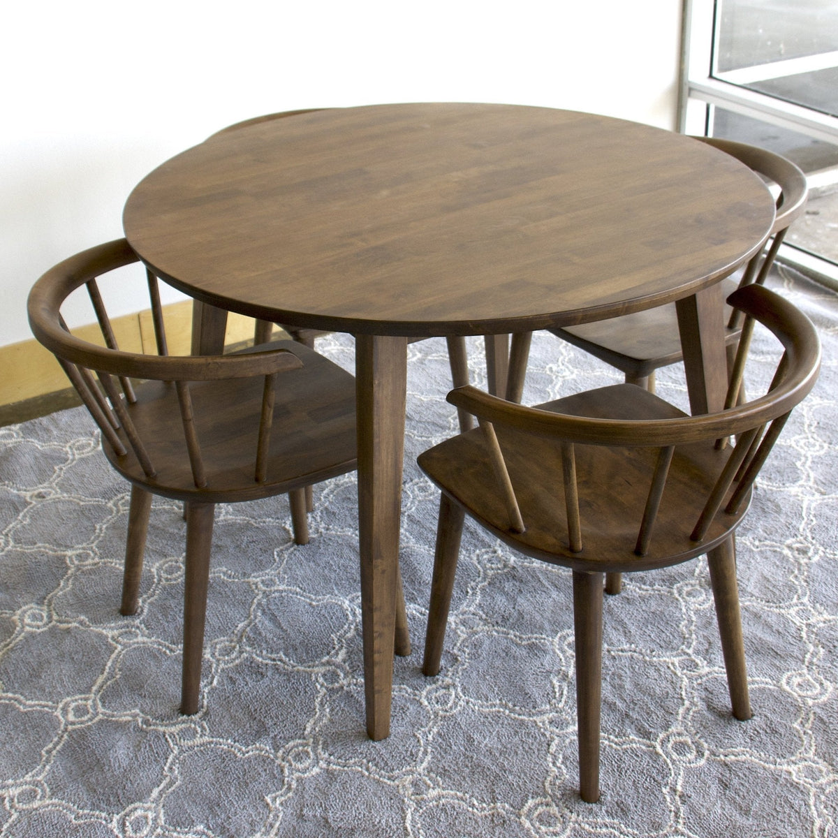 Fiona Dining set with 4 Mabel Dining Chairs - MidinMod Houston Tx Mid Century Furniture Store - Dining Tables 5