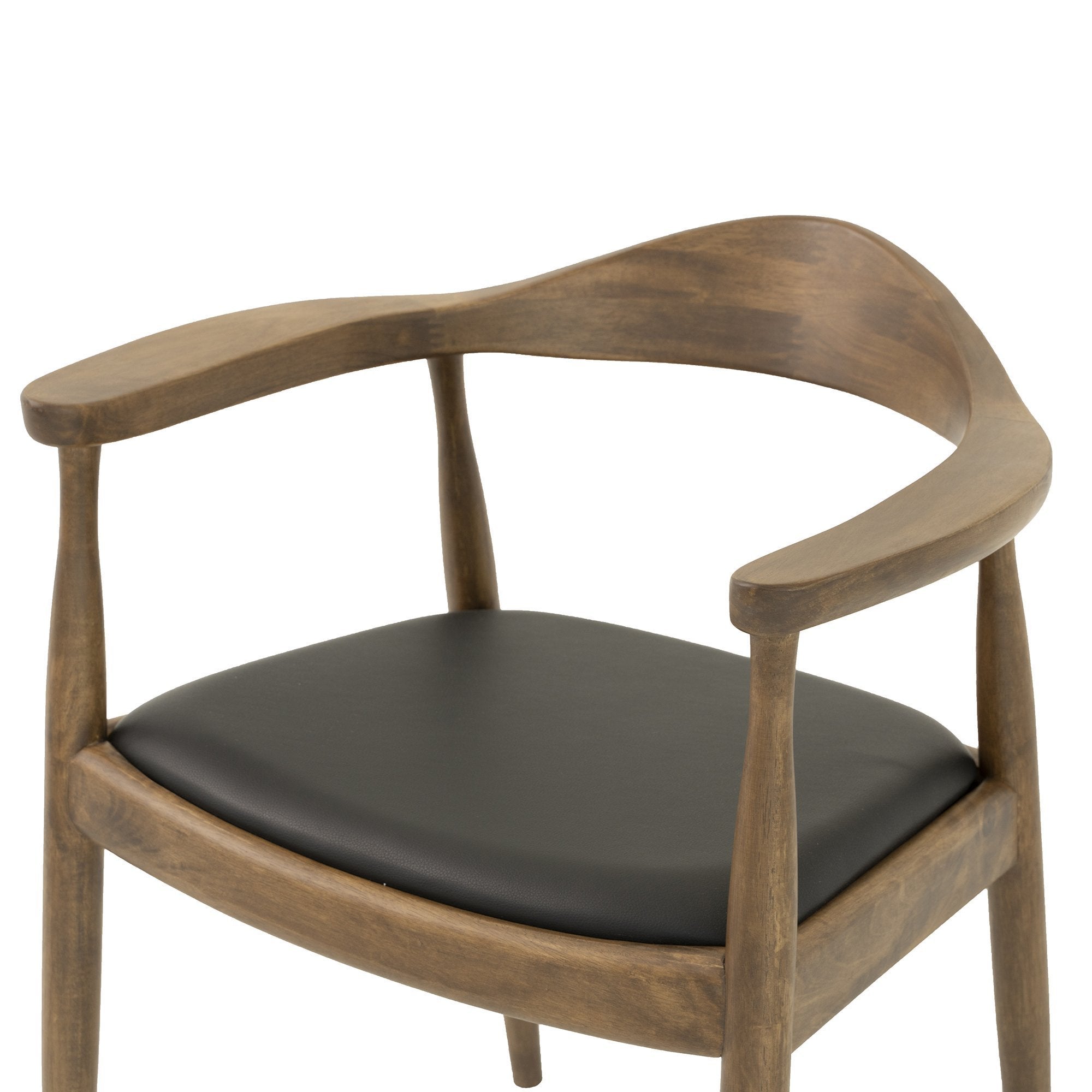 Freya Dining Chair (Black Leather) | Mid in Mod | Best Furniture | Best Furniture stores in Houston