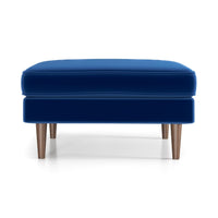 Fordham Ottoman (Blue Velvet) - MidinMod Houston Tx Mid Century Furniture Store - Ottoman 4