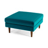 Fordham Ottoman - Teal Velvet | MidinMod | Houston TX | Best Furniture stores in Houston