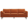 Fordham Sofa - Burnt Orange Velvet | MidinMod | Houston TX | Best Furniture stores in Houston