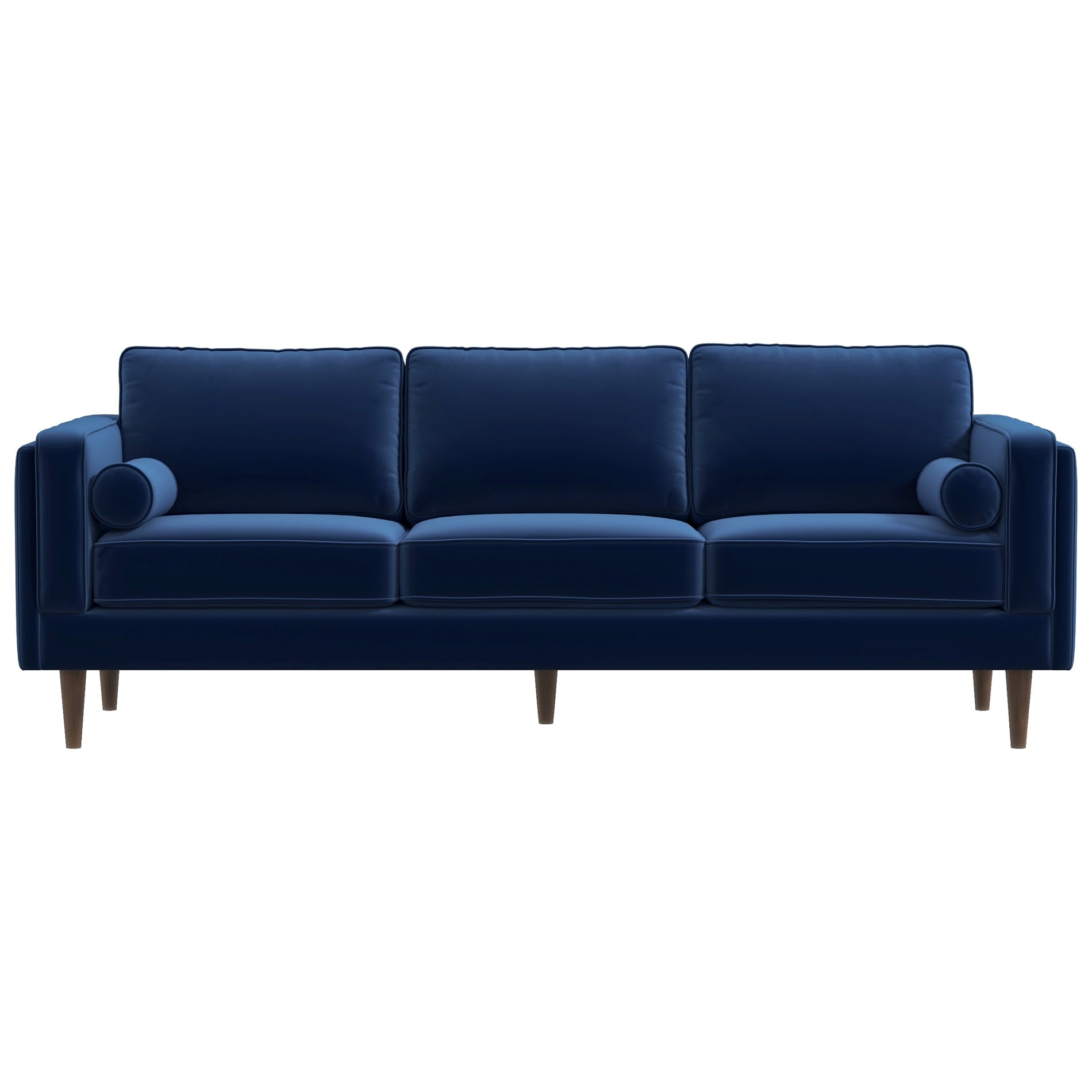 Fordham Navy Blue Velvet Sofa - MidinMod