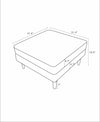 Fordham Ottoman - Burnt orange Velvet | MidinMod | Houston TX | Best Furniture stores in Houston