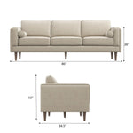 Fordham Sofa - Burnt Orange Velvet | MidinMod | Houston TX | Best Furniture stores in Houston