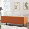Houston Modern Sofa - Burnt Orange Velvet | MidinMod | TX | Best Furniture stores in Houston