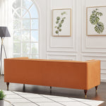 Houston Modern Sofa - Burnt Orange Velvet | MidinMod | TX | Best Furniture stores in Houston