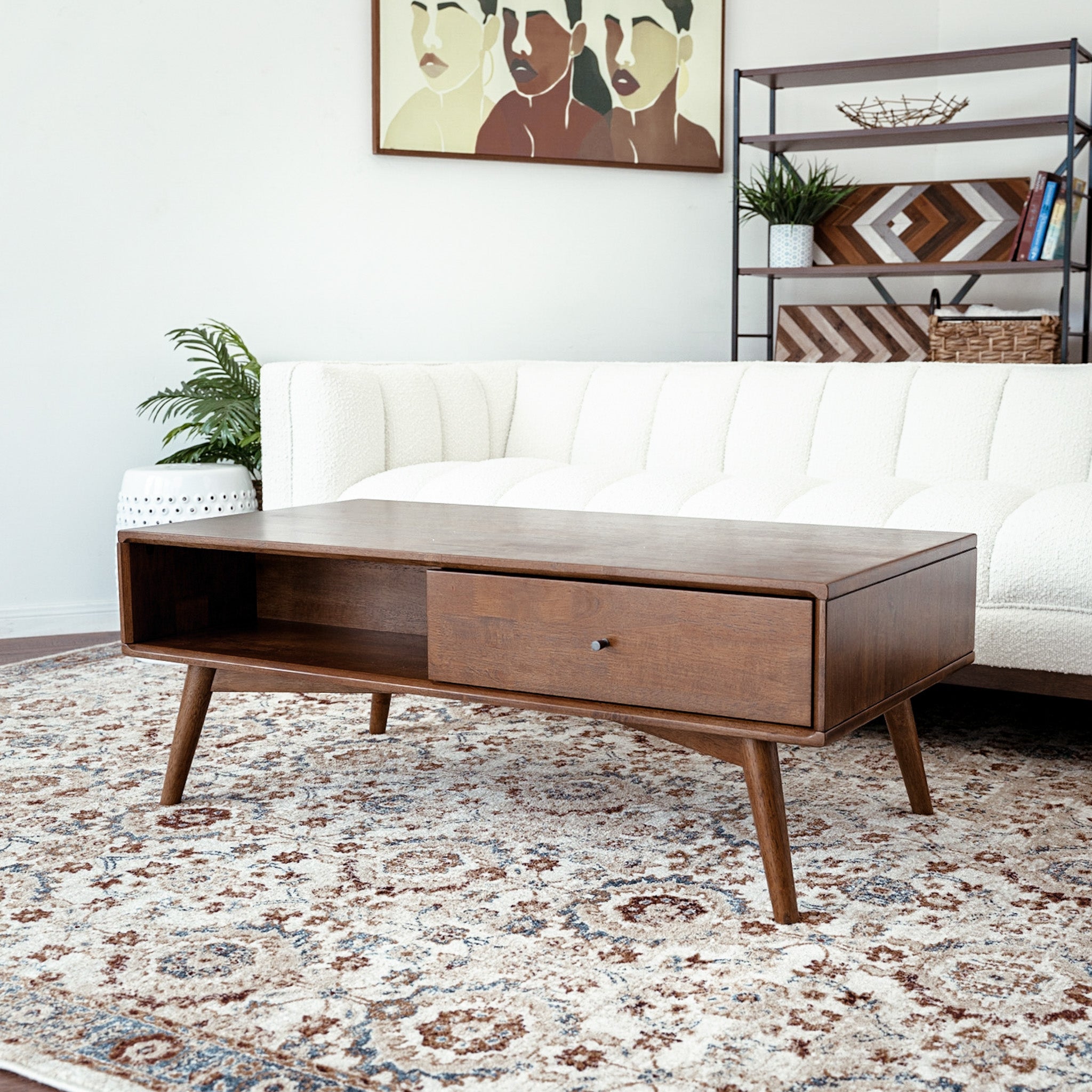 Noak Walnut Coffee Table - MidinMod