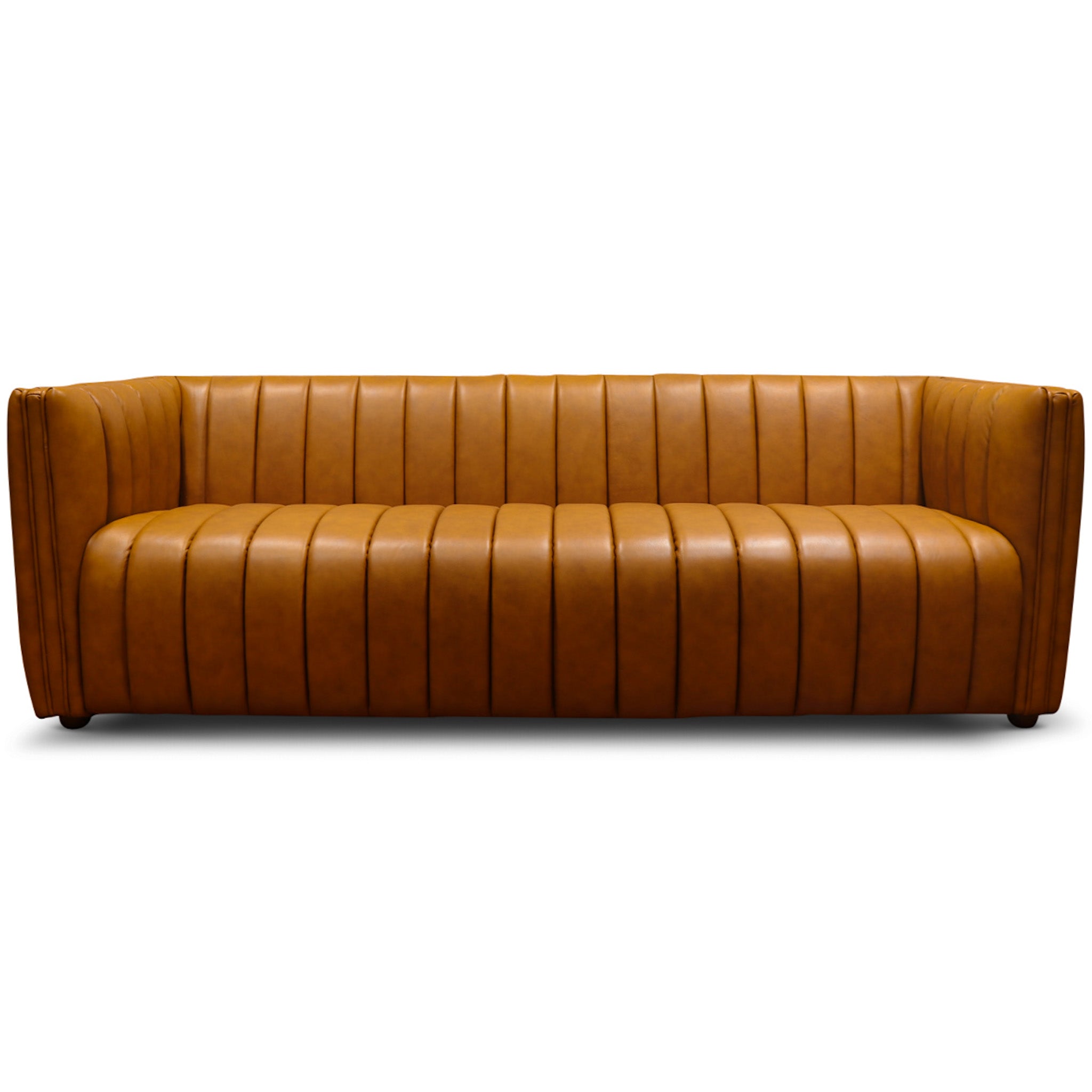 Rosslyn Cognac Leather Sofa - MidinMod