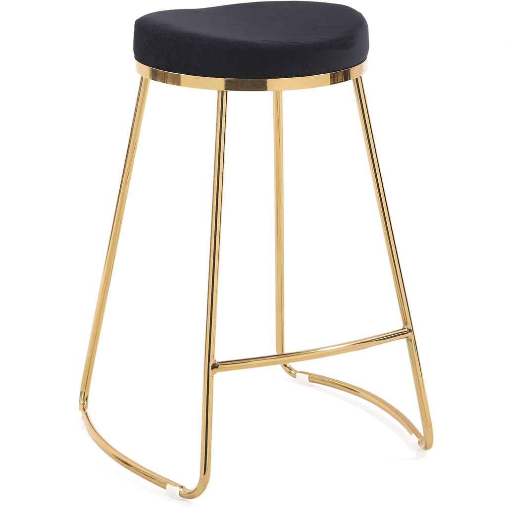 Bissel Black Velvet Counter Stool  | MidinMod | Houston TX | Best Furniture stores in Houston