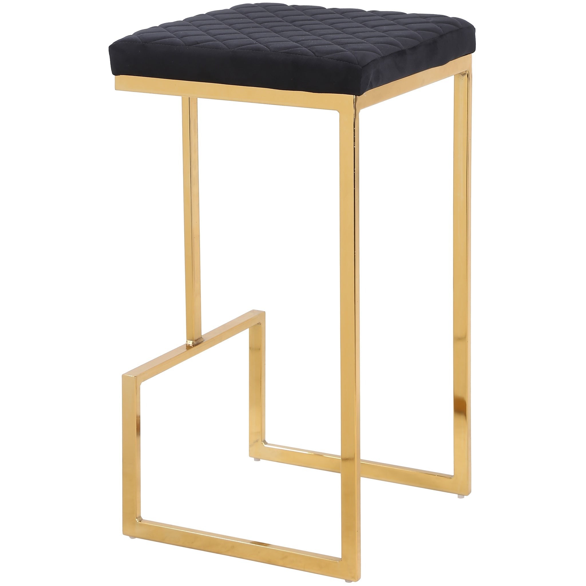 Felicia Black Velvet Bar Stool  | MidinMod | Houston TX | Best Furniture stores in Houston