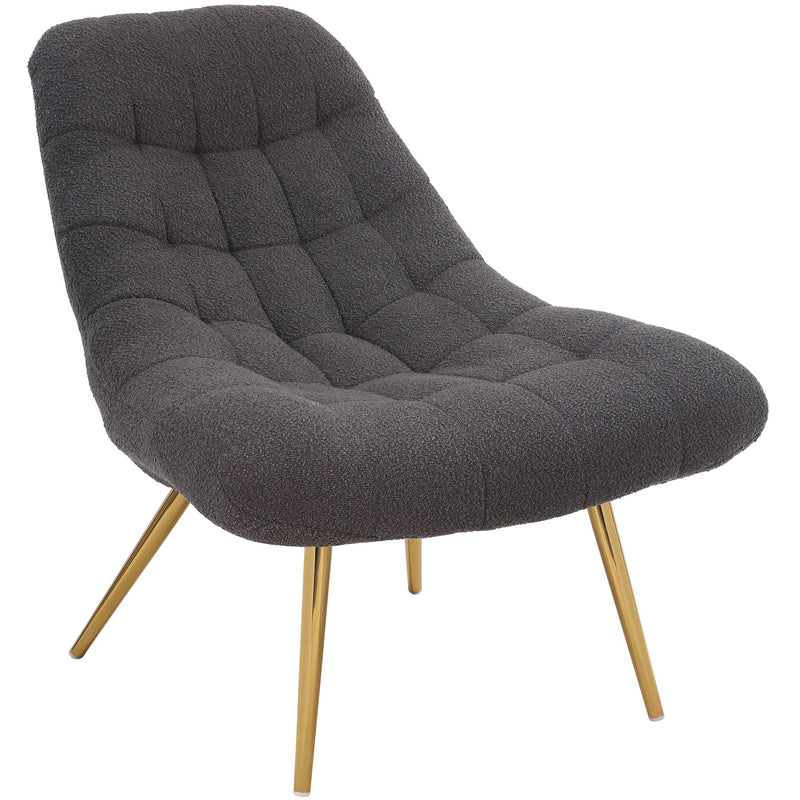 Edna Lounge Chair - Grey Boucle | MidinMod | Houston TX | Best Furniture stores in Houston