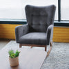 Charlotte Grey Velvet Rocking Chair  | MidinMod | Houston TX | Best Furniture stores in Houston