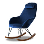 Ingrid Blue Velvet Rocking Chair  | MidinMod | Houston TX | Best Furniture stores in Houston