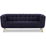 Kano Sofa Large-Dark Blue Boucle Metal Feet | MidinMod | TX | Best Furniture stores in Houston