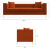 Kendra Sofa 91" - Yellow Mustard Velvet | Mid in Mod | TX | Best Furniture stores in Houston