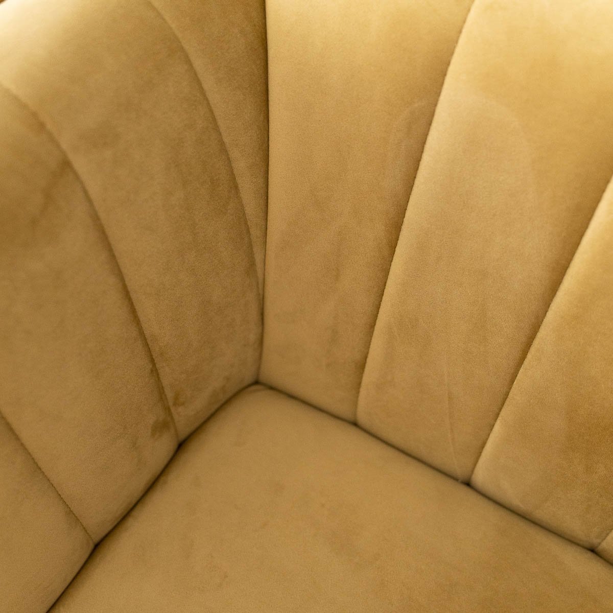 Kendra Sofa 91" - Yellow Mustard Velvet | Mid in Mod | TX | Best Furniture stores in Houston
