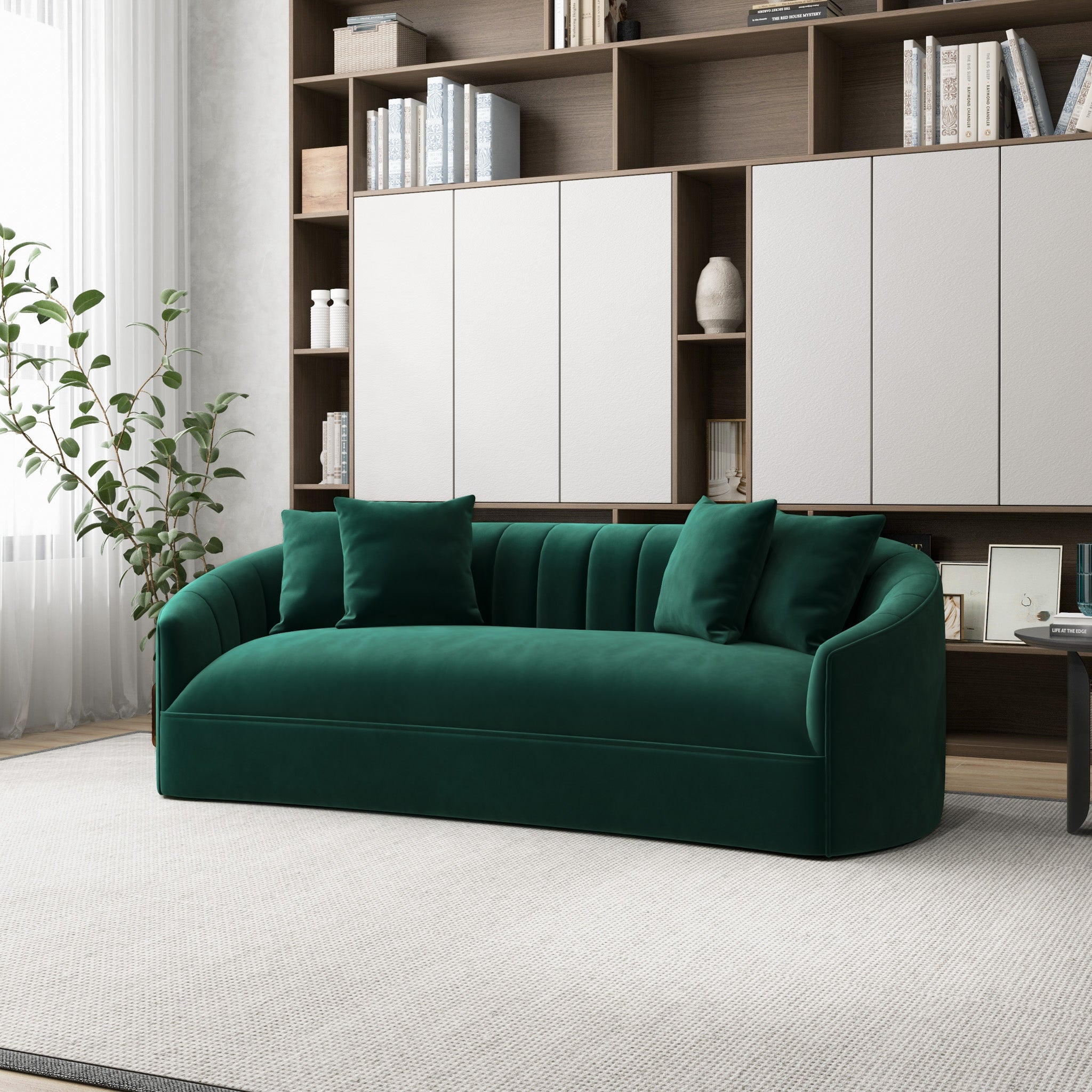 Kent Green Velvet Sofa - MidinMod