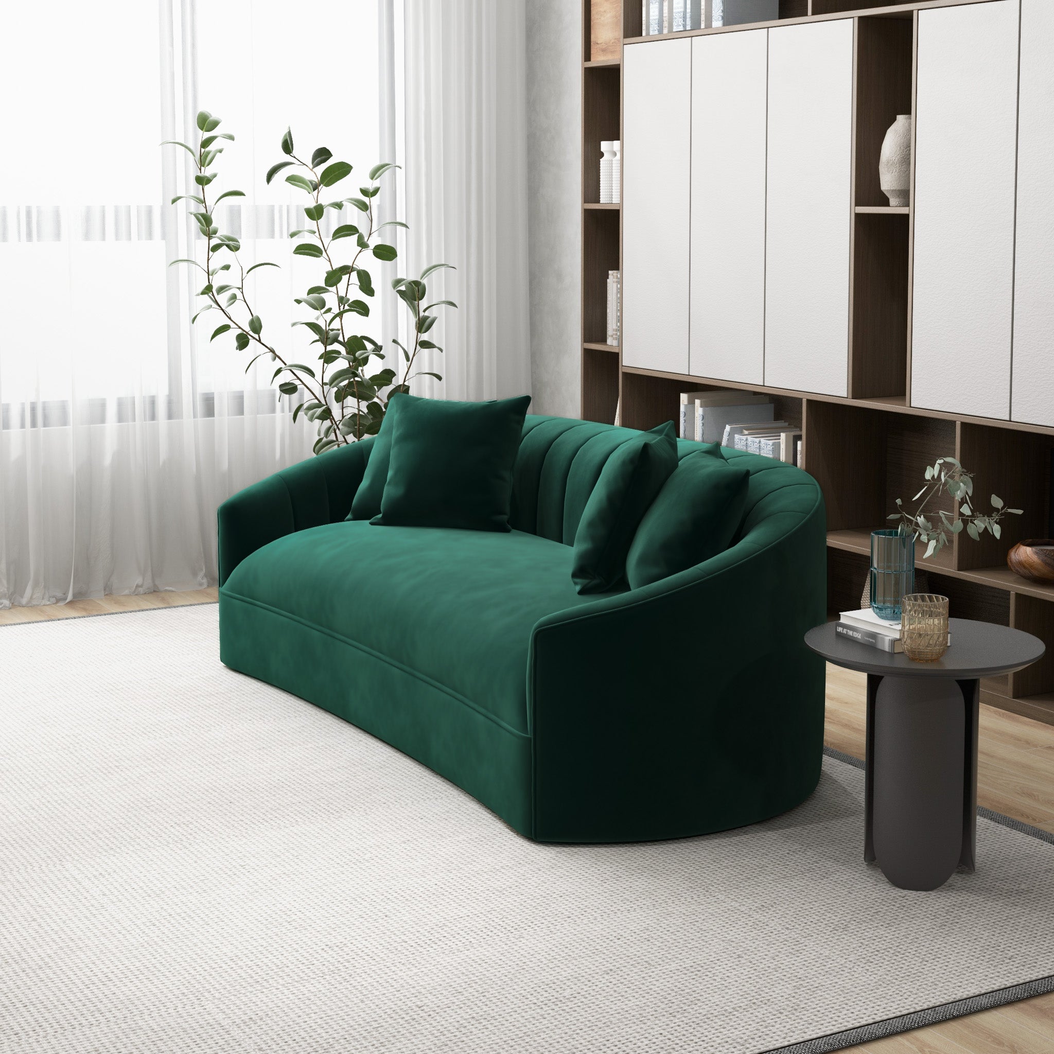 Kent Green Velvet Sofa - MidinMod