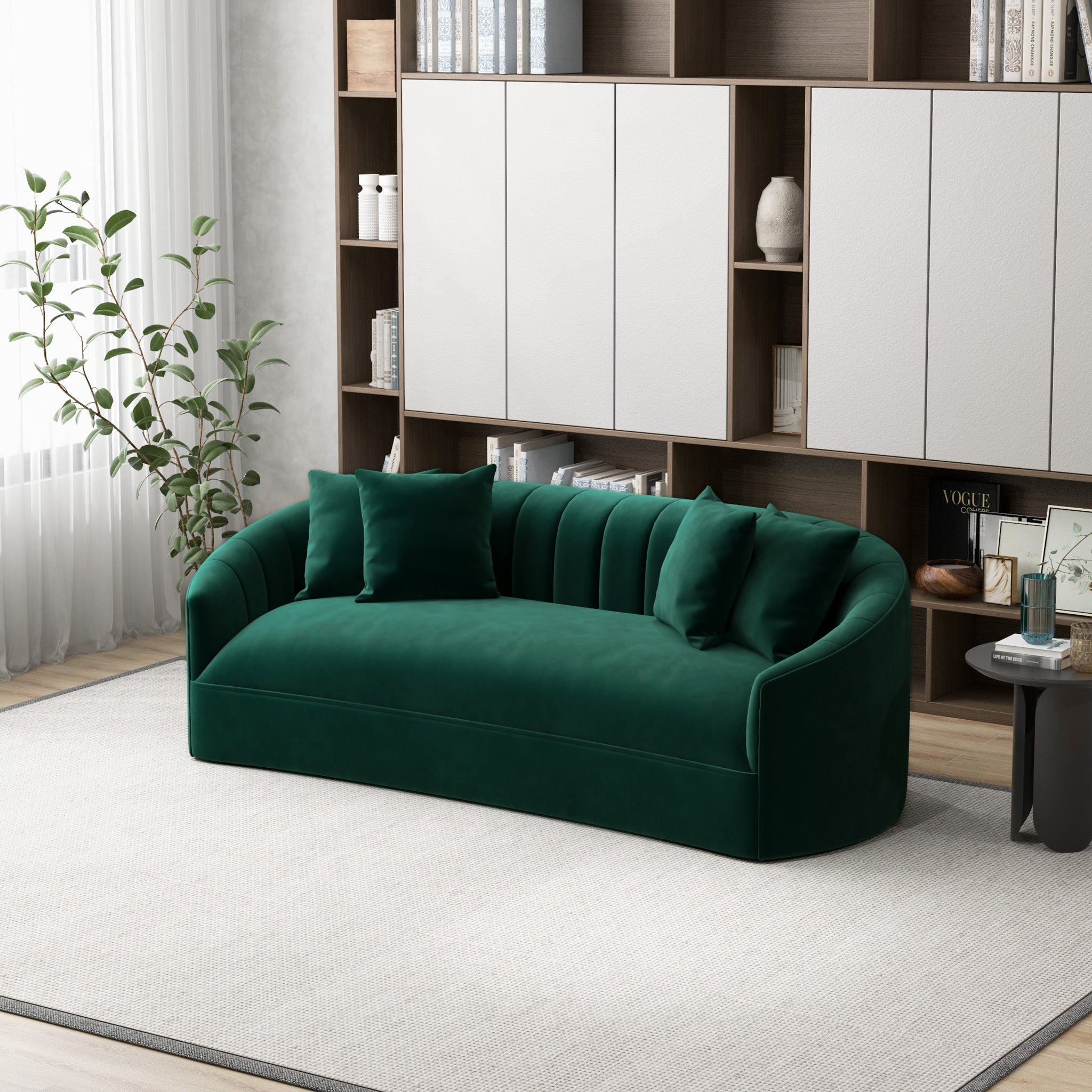 Kent Green Velvet Sofa - MidinMod