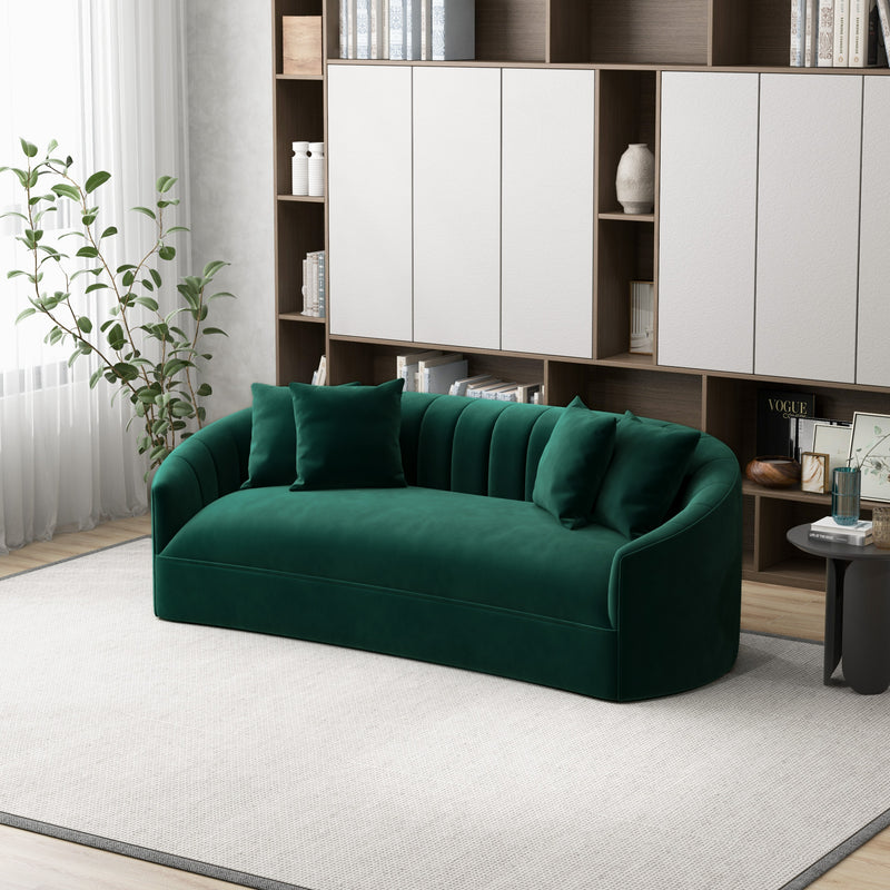 Kent Green Velvet Sofa