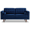 Kirby Navy Blue Velvet Loveseat Sofa| MidinMod | Houston TX | Best Furniture stores in Houston
