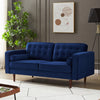 Kirby Navy Blue Velvet Loveseat Sofa| MidinMod | Houston TX | Best Furniture stores in Houston