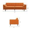 Kirby Sofa - Teal Velvet  | MidinMod | Houston TX | Best Furniture stores in Houston