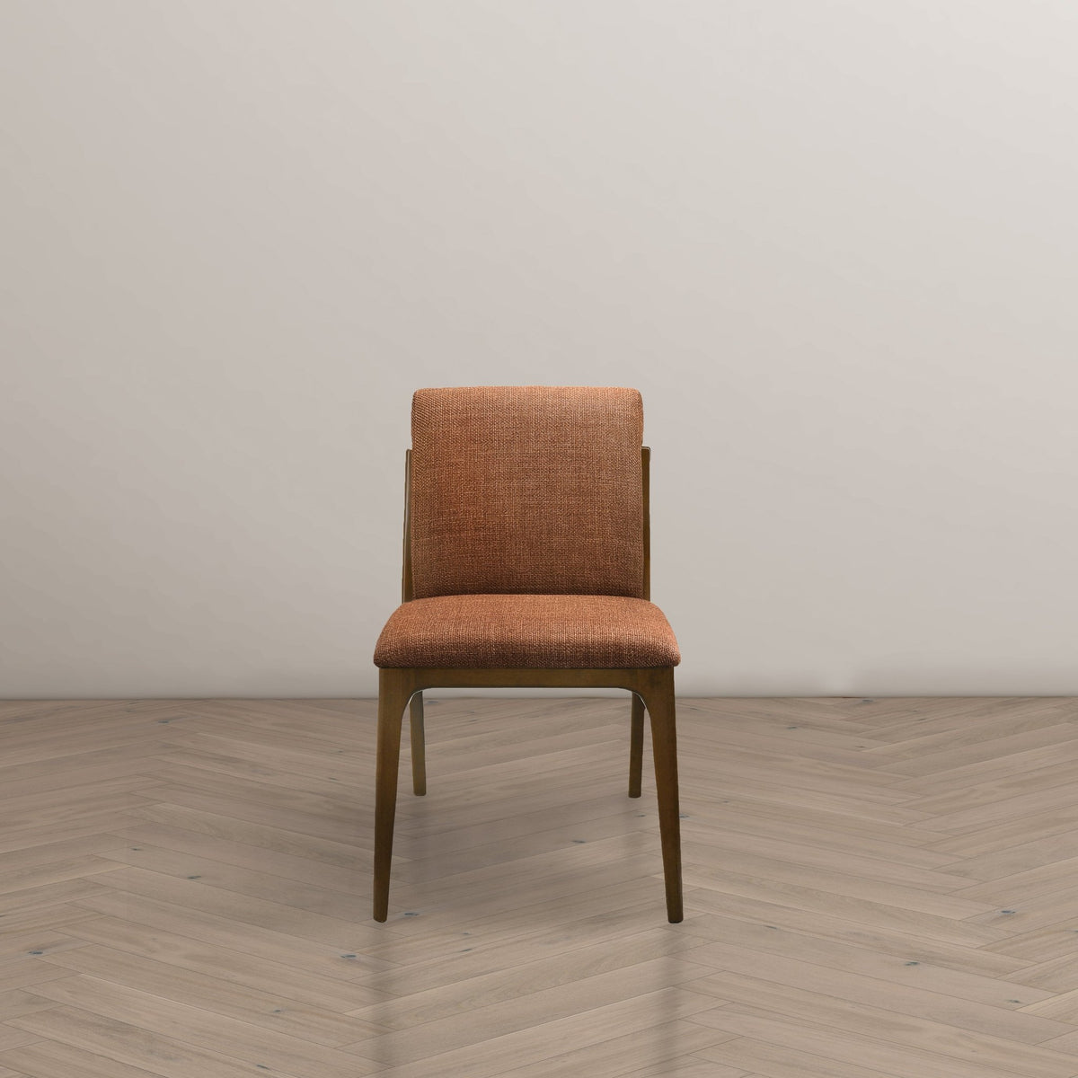 Griffin Orange Fabric Dining Chair - MidinMod Houston Tx Mid Century Furniture Store - Dining Chairs 4