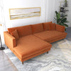 Best Sectional Sofa (Burnt Orange Velvet) | Mid in Mod | Houston TX | Best Furniture stores in Houston