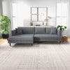Delano Sectional Sofa - Grey Linen Left Chaise | MidinMod | Houston | Best Furniture stores in Houston