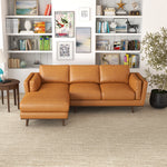 Ferre Leather Sectional Sofa - Left Facing Chaise | MidinMod | Houston TX | Best Furniture stores in Houston
