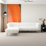 Kano Sectional Left Facing Chaise (Cream Boucle) | MidinMod | Houston TX | Best Furniture stores in Houston
