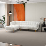 Kano Sectional Left Facing Chaise (Cream Boucle) | MidinMod | Houston TX | Best Furniture stores in Houston