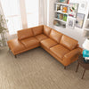 Mayfair Sectional Sofa - Tan Leather Left  Facing  | MidinMod | TX | Best Furniture stores in Houston