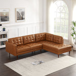 Lugano leather sectional Sofa - Right Facing | MidinMod | TX | Best Furniture stores in Houston