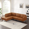 Lugano Leather Sectional Sofa - Left Facing | MidinMod | TX | Best Furniture stores in Houston