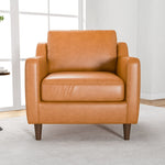 Manhattan Leather Tan Lounge Chair | MidinMod | Houston TX | Best Furniture stores in Houston