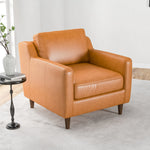 Manhattan Leather Tan Lounge Chair | MidinMod | Houston TX | Best Furniture stores in Houston