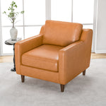 Manhattan Leather Tan Lounge Chair | MidinMod | Houston TX | Best Furniture stores in Houston