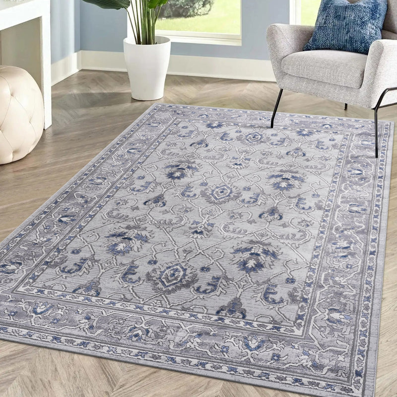 Marfi Grey - Blue Rug Size 6'7''x9' | MidinMod | Houston TX | Best Furniture stores in Houston