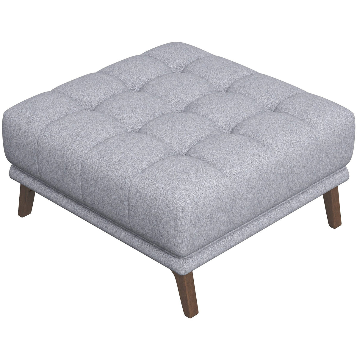 Kano Light Gray Ottoman - MidinMod