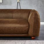 Miller Brown Leather Sofa